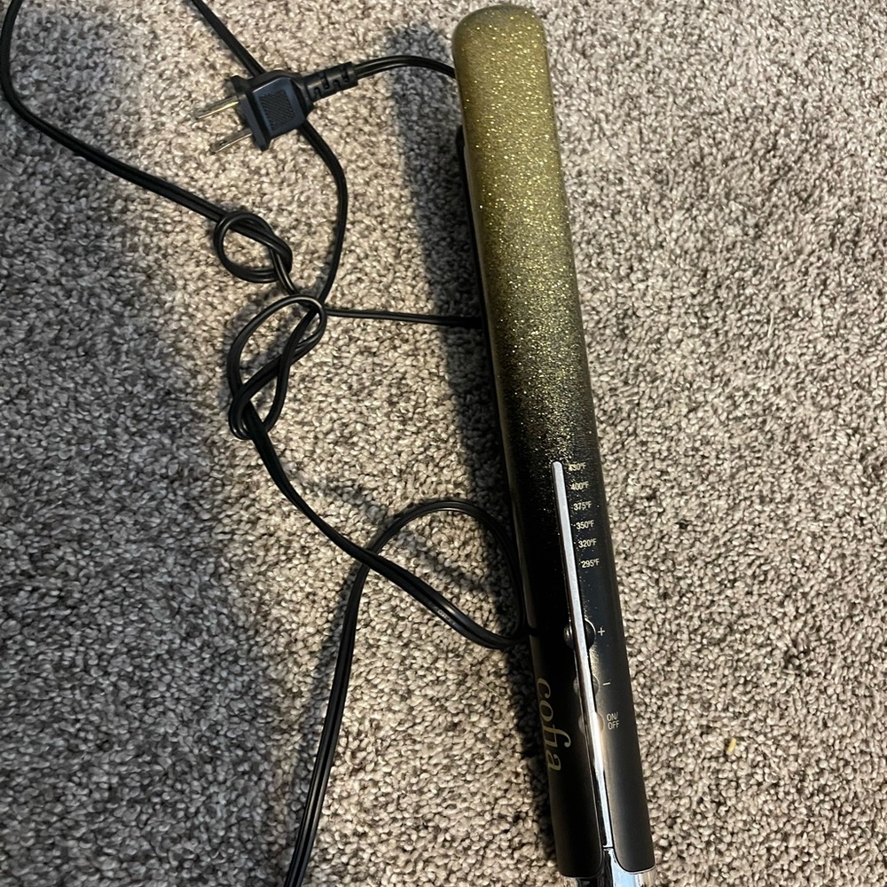 Cofia Black and Gold Titan Flat Iron